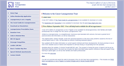 Desktop Screenshot of cancerlt.org